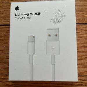 Apple Lightning to USB Cable in White